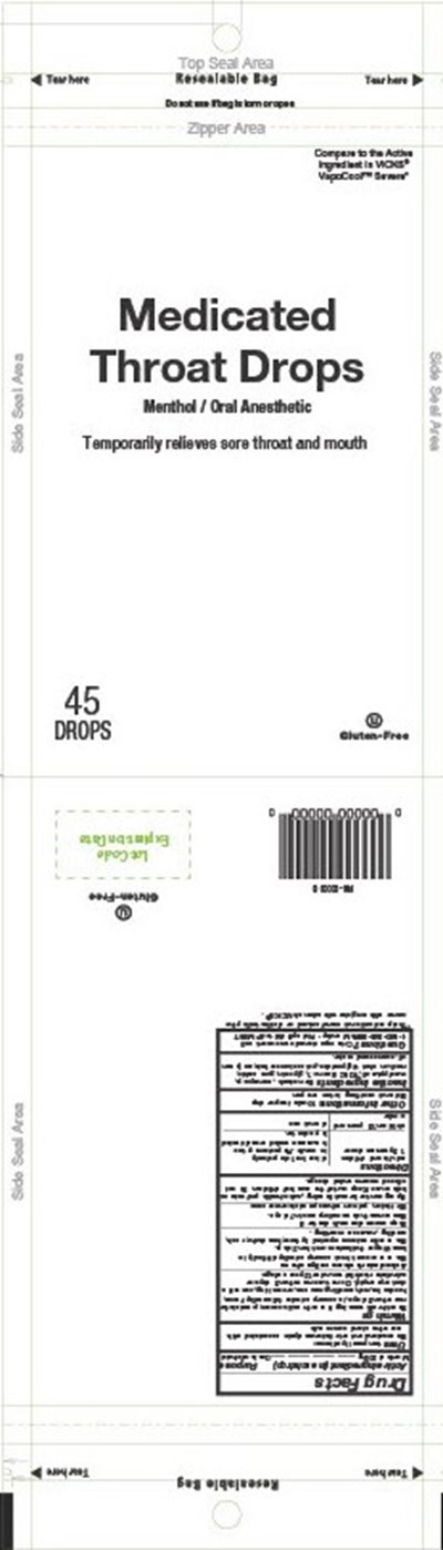 Equate Severe Menthol 20mg 45ct Throat Drop (Severe Menthol 45ct Preliminary Art)